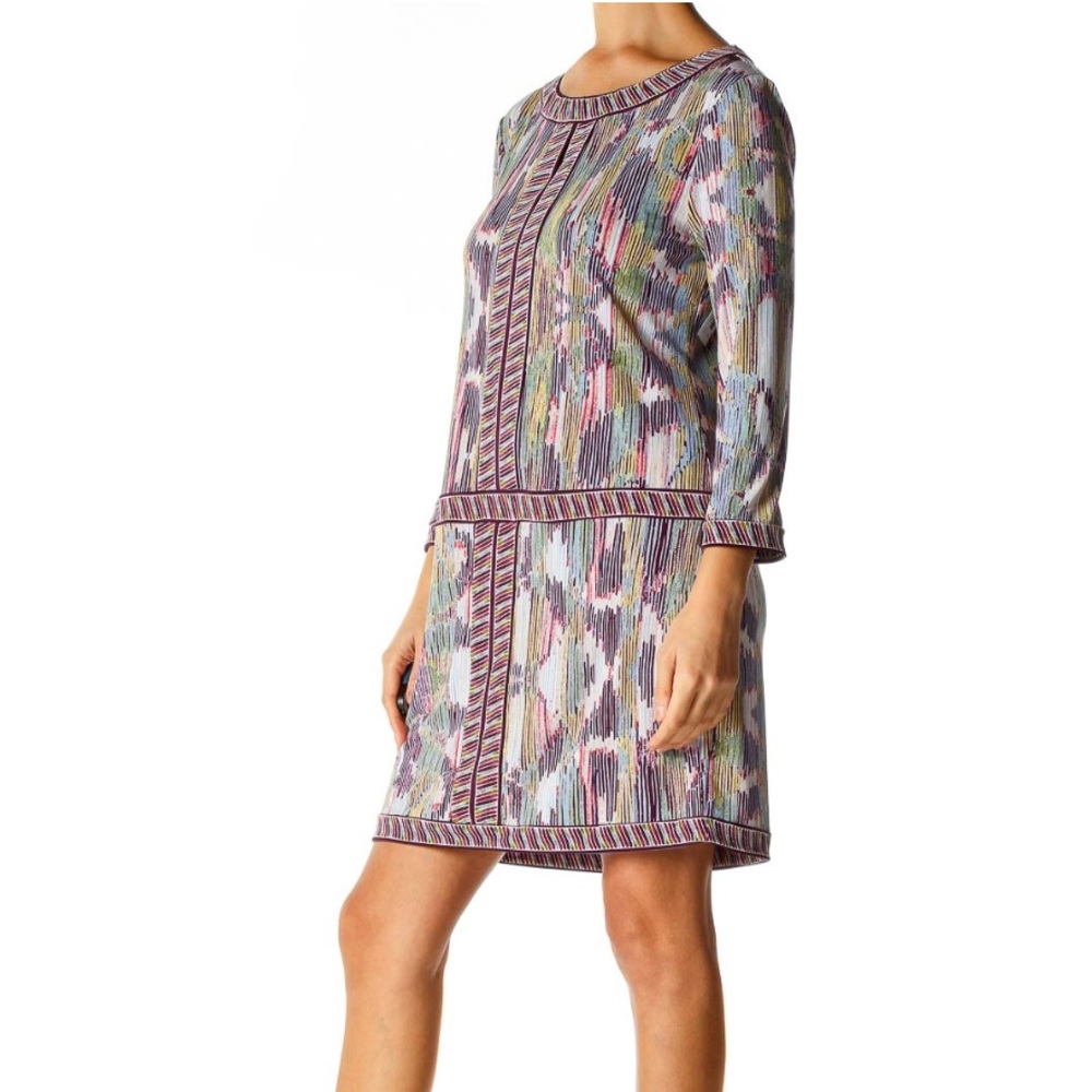 Colorful bohemian BCBG a-line dress